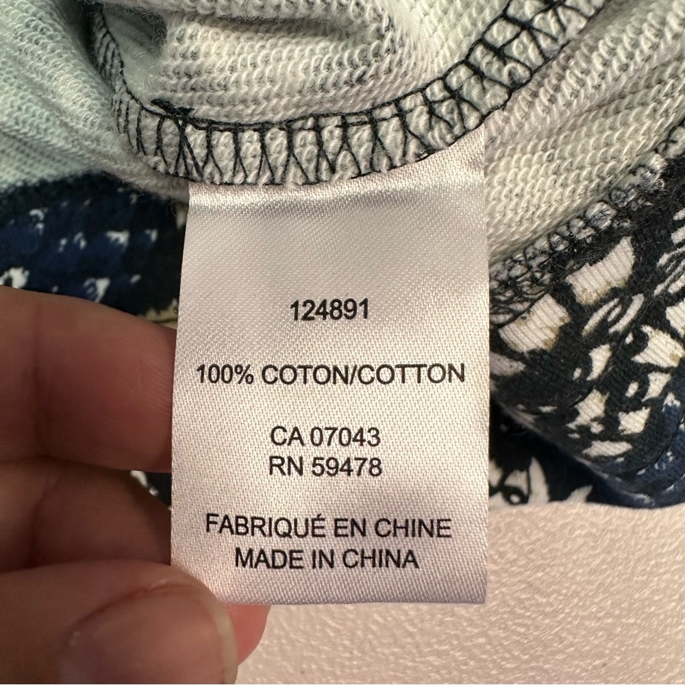 Joie | Navy and White‎ Patterned Sweater - Picture 7 of 7